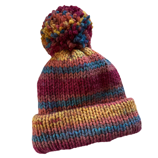 Winter Hat by “Anxiety” - Stripes