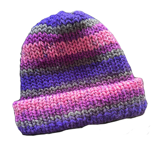 Winter Hat by “Anxiety” - Stripes